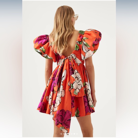 NWT Aje Gretta Bow Back Mini Dress - Picture 5 of 14